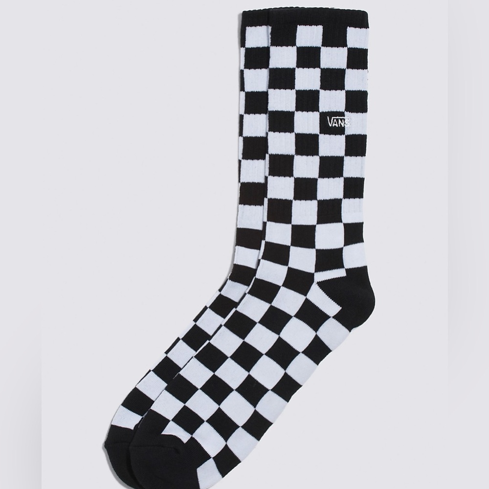 Vans Checkered Crew Socks 🧦🏁🖤🤍